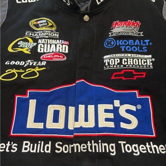 Jimmie Johnson Lowe's Black Racing Jacket size 2x - Picture 3 of 16